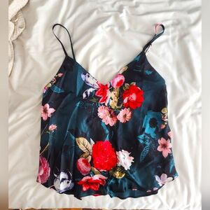Victoria's Secret Floral Silk Tank Top, NWT